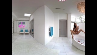 VR Bangers – [360°VR] Hot Brazilian Chick Rubbing her WET PUSSY in The Tub